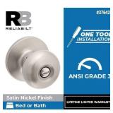 RELIABILT Interior or Bed/Bath Privacy Door Knob