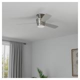 44inLED Flush Mount CeilingFan/Light/Remote/3Blade