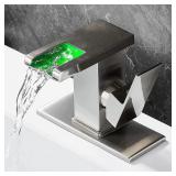 LED Faucet Waterfall Bathroom Faucet