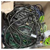 box full of different water hoses