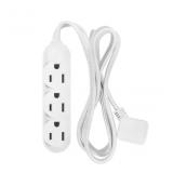 Utilitech 4-ft 3 -Outlet Indoor White Power Strip