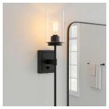 6-in1 -Light Matte Black Transitional Wall Sconce