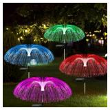 Solar Lights Waterproof Jellyfish -2Pack of 4-pcs