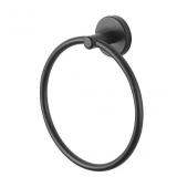 Harlow Matte Black Wall mount Single Towel Ring