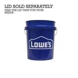 Lowe's 5-gallon Plastic Blue General bucket