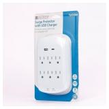 900 Joules 1875Watts 1875VA USB AC Surge Protector