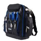 Kobalt Black/Blue Polyester Zippered Backpack