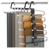 Pants Hangers Space Saving - 2 Pack, Black