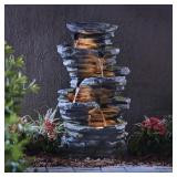40.2-in H Resin Electric Fountain Pump Included