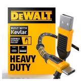 DEWALT 10-ft USB 2.0 USB-C Black Cable