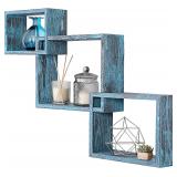 Rustic Floating Wall Shelves