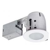 4in.WhiteCan Recessed Circular Shower Lighting Kit