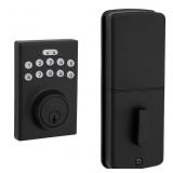 Bragg Matte Black Keypad Electronic Deadbolt Lock