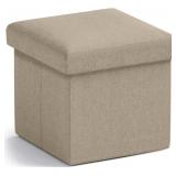Small Storage Ottoman Foldable Collapsible 2 pack