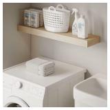 Light WoodParticleboard Rectangular Floating shelf