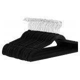 Slim Velvet Non-Slip Suit Clothes Hangers, 30-Pack