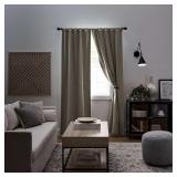 Blackout Interlined Back tab Curtain panel pair
