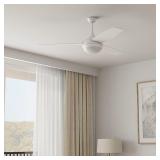 44in White Ceiling Fan/Light/Remote Control/3Blade