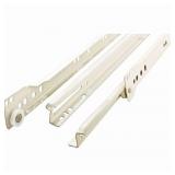 20-in White Drawer Slide 50-lb Load Capacity 2Pcs