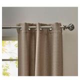 84-in Taupe Blackout Grommet Curtain panel pair