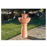 30-in H Tiered Outdoor Fountain Pump Included