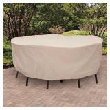 Tan Polyester Patio Furniture Cover For Dining