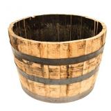 Rustic/weathered oak Wood Outdoor Whiskey Barrel