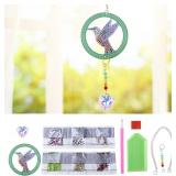 Rhinestones Pendant Drill Bird Shape Painting-2Set