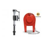 Toilet Fill Valve with Rubber Toilet flapper