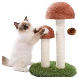 Mushroom Tall Cat Scratcher Featuring(Brown)