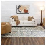 8x 10 (ft) Polypropylene Blue Rectangular Area rug