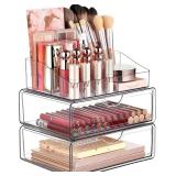 3 Tier Clear Makeup Organizer