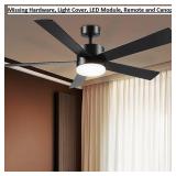 Outdoor Smart Ceiling Fan/Light /Included 5 -Blade