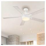 52-in Ceiling Fan/Light and Pull Chain /5 -Blade