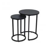 Round Outdoor End Table 16.25-in W x 16.25-in L