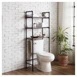 27x64x13-in Pewter 3Shelf Over-the-Toilet Storage