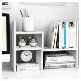 Desktop Organizer Storage Rack- White