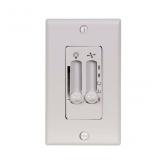 4speed Slide Fan Control Wall Plate Included White