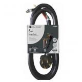 6-ft 4 -Prong Black Range Appliance Power Cord
