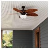 52-in Ceiling Fan/Light and Pull Chain /5 -Blade