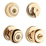 Exterior Deadbolt/Keyed Entry Door Knob Combo Pack