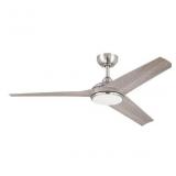 52-in Ceiling Fan with Light and Remote (3-Blade)