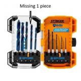9 -Piece x 1/4-in High-speed steel Jobber length