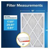 18x30x1Extra Electrostatic pleated AirFilter-12Pcs