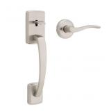 Brentford Satin Nickel Exterior Entry Door Handle
