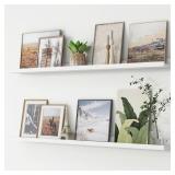 Floating Shelves Set of 2, 48 Inches , White