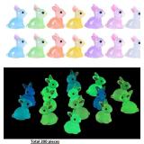 200Pcs Mini Luminous Bunny Tiny Easter Rabbits