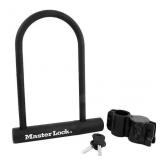 Outdoor Keyed U-lock, 6-1/8-in Wide x 8-in Shackle