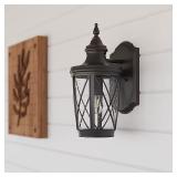 1Light 14.38-in H Hardwired Outdoor Wall Light