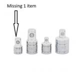 Kobalt 4 -Piece Standard socket adapter